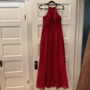 Azazie Red Bridesmaid Dress Size A8